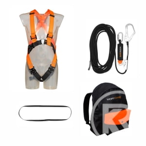 Fallskyddspaket Worksafe Roofing Kit - W Click Harness/Anchor Line/Anchor Loop