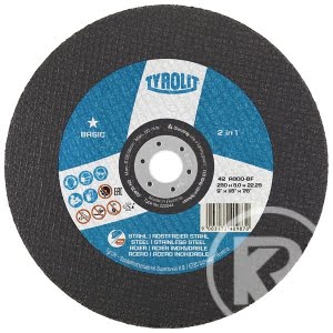 TYROLIT kapskiva 2IN1 230x3,0x22,23 vinkelböjd A30Q BASIC stål/rostfritt stål