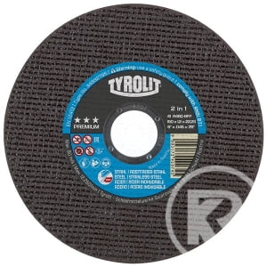 TYROLIT kapskiva 2IN1 150x1,2x22,23 rak A46Q PREMIUM stål/rostfritt stål