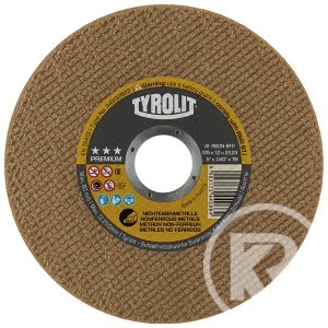 TYROLIT kapskiva 125x1,0x22,23 rak A60N PREMIUM icke-järnmetaller