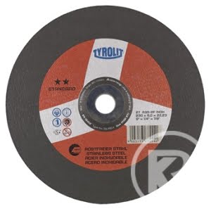 TYROLIT navrondell 230x6x22,23 vinkelböjd A30R STANDARD rostfritt stål