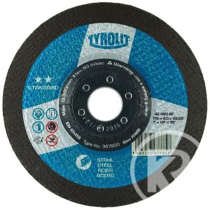 TYROLIT kapskiva 178x3,0x22,23 vinkelböjd A30S STANDARD stål